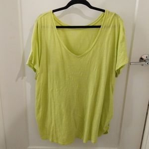 Lane Bryant v neck side cinched t shirt